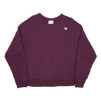 CHAMPION REVERSE WEAVE Womens Maroon Crew Neck 2XL Sweatshirt Cotton Blend