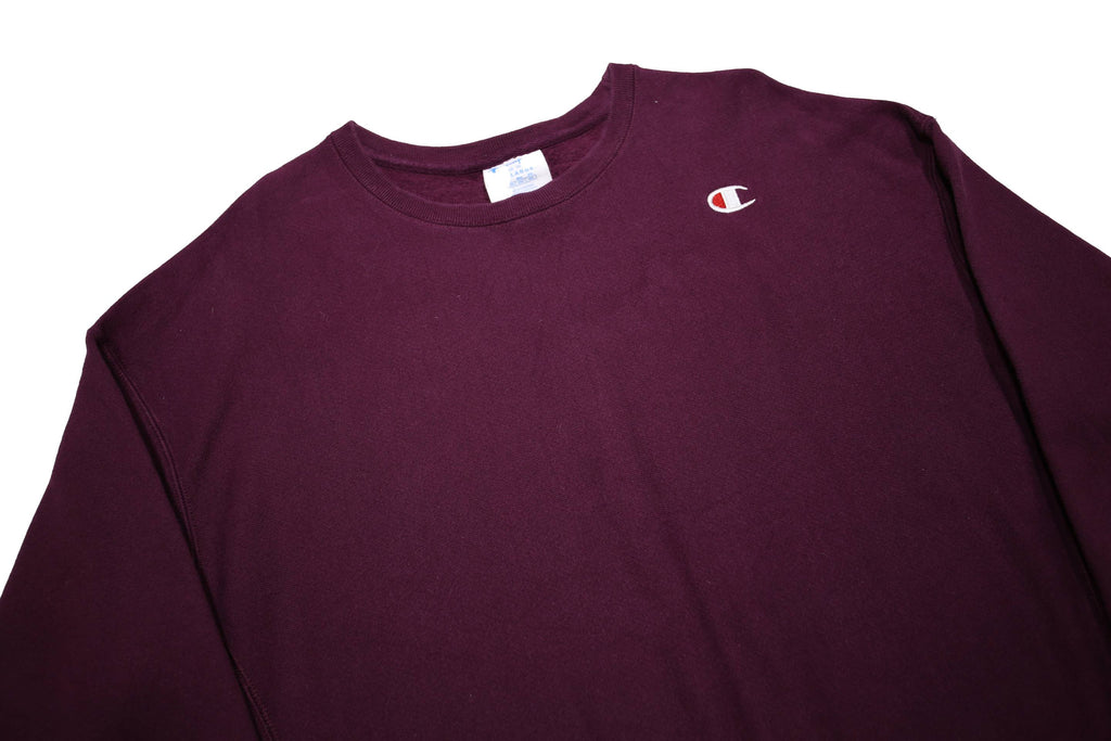 CHAMPION REVERSE WEAVE Womens Maroon Crew Neck 2XL Sweatshirt Cotton Blend