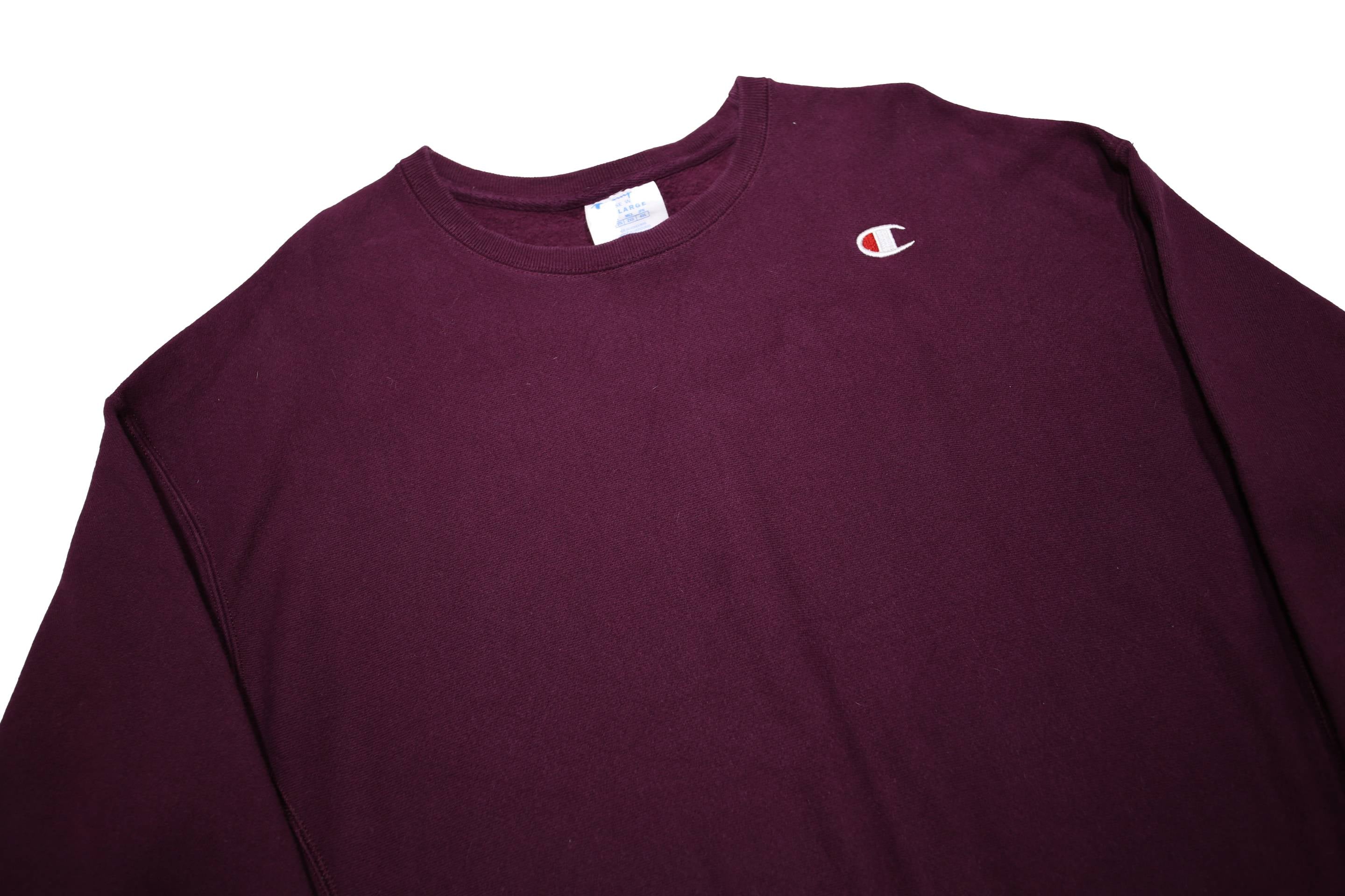 CHAMPION REVERSE WEAVE Womens Maroon Crew Neck 2XL Sweatshirt Cotton Blend