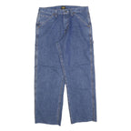 LEE Mens Denim Blue Loose Straight Cotton Blend W30 L27 Casual Workwear Jeans