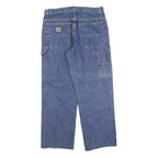 LEE Mens Denim Blue Loose Straight Cotton Blend W30 L27 Casual Workwear Jeans