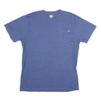 DICKIES Mens Blue Pocket T-Shirt XL Short Sleeve Crew Neck Classic Cotton