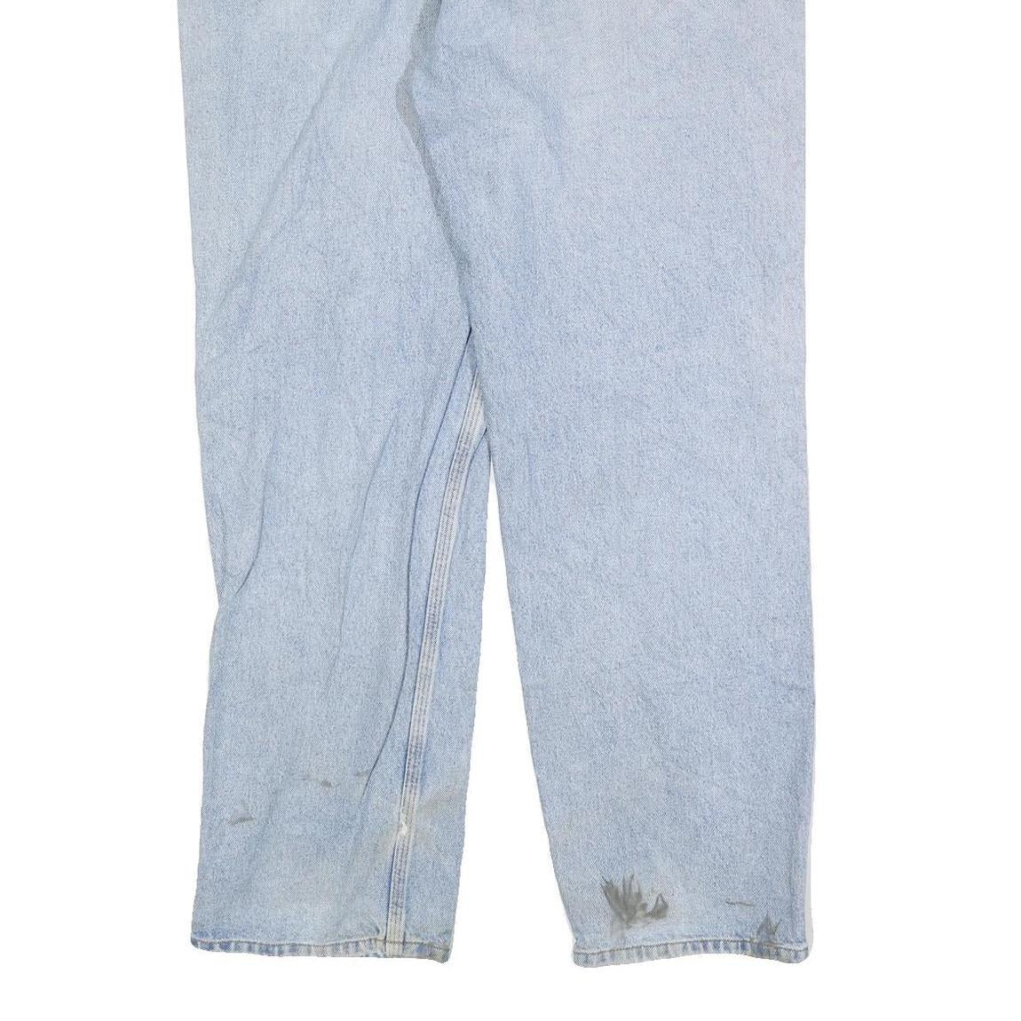 CARHARTT Mens Jeans Light Blue Relaxed Straight Denim Stone Wash W40 L32 Casual