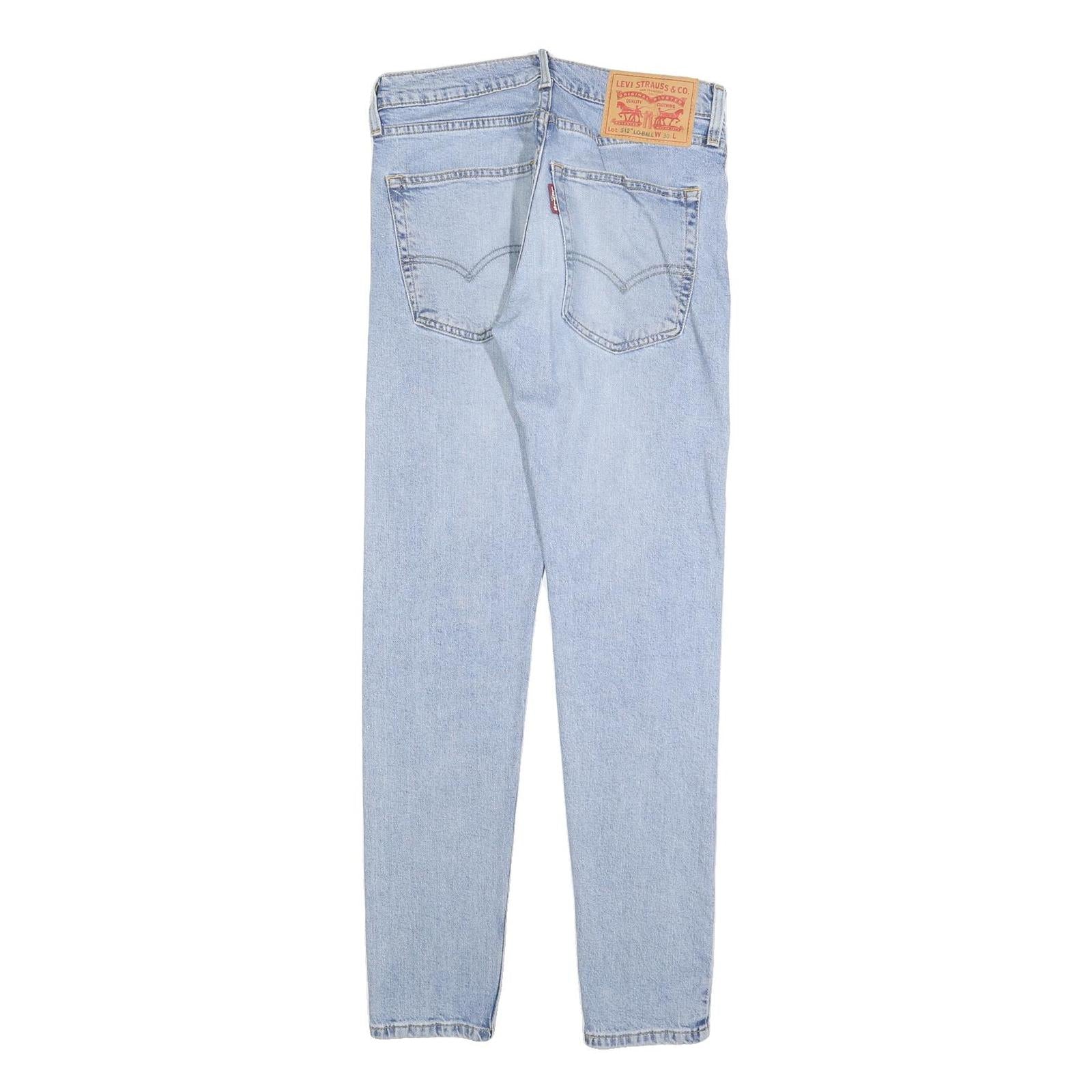 LEVI'S 512 HI-BALL Mens Jeans Blue Slim Skinny Denim Light W30 L32 Zip