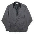 YALOUZ Mens Blazer Jacket Grey M