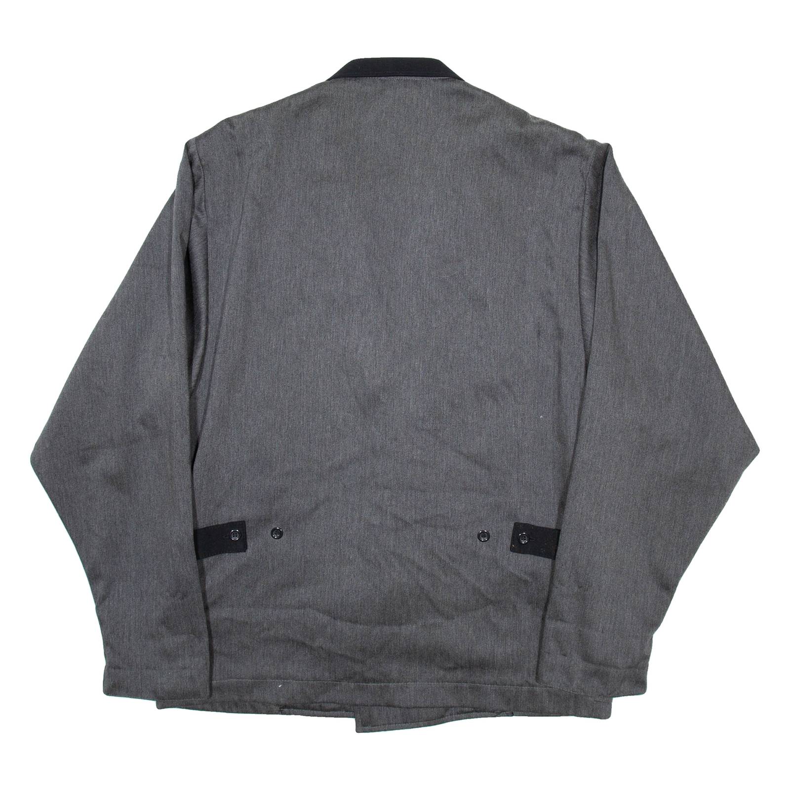 YALOUZ Mens Blazer Jacket Grey M