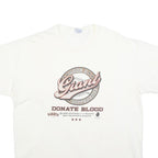 HANES Mens White Make A Giant Difference Graphic T-Shirt XL Short Sleeve Crew