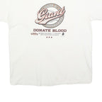 HANES Mens White Make A Giant Difference Graphic T-Shirt XL Short Sleeve Crew