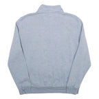 NAUTICA Mens Grey Quarter Zip M Sweatshirt Cotton Blend Pullover Casual