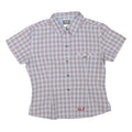 JACK WOLFSKIN Womens Beige & Red Travel Check Shirt S Lightweight Summer Casual