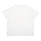 ADIDAS Mens White Camo Logo Graphic T-Shirt 2XL Short Sleeve Crew Neck Casual