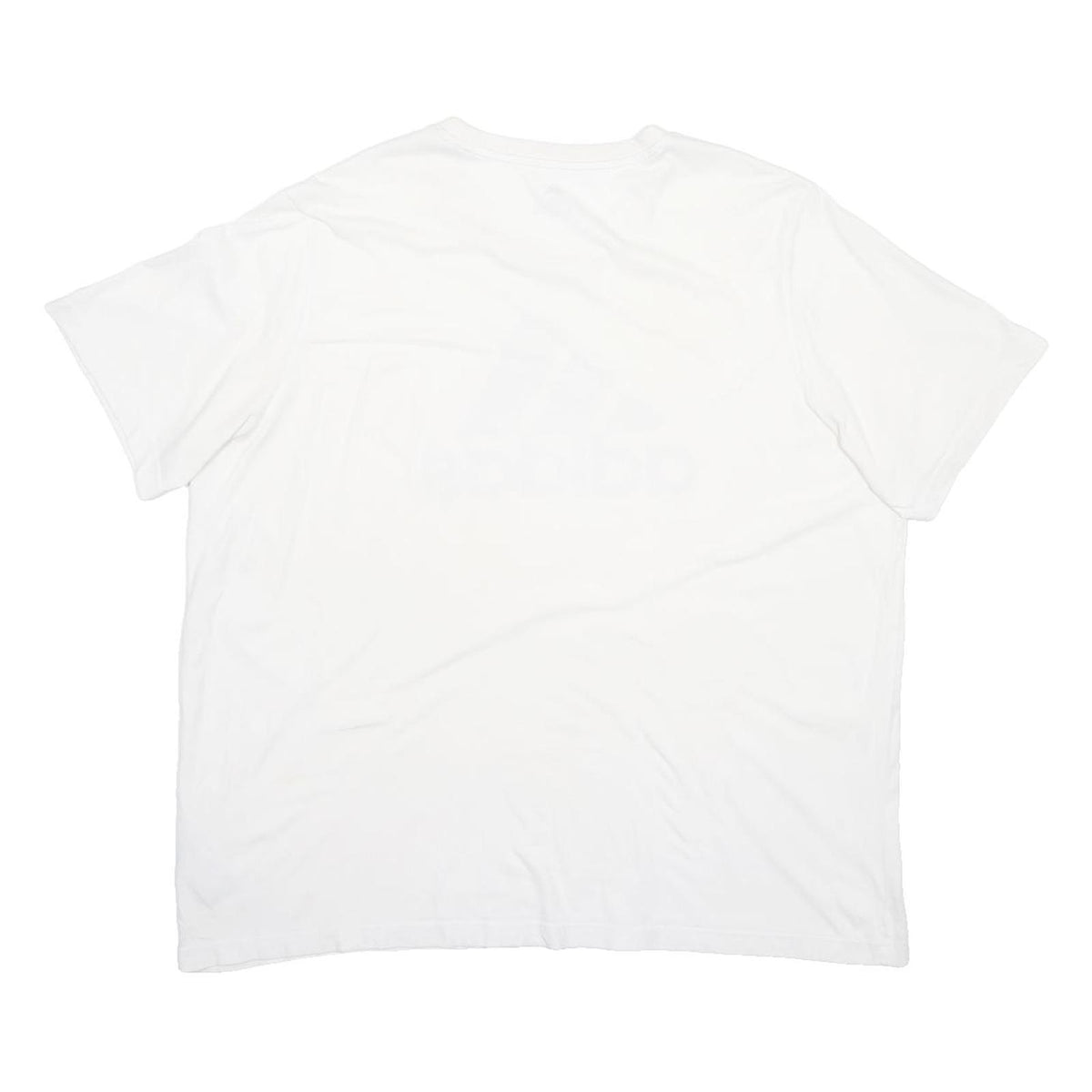 ADIDAS Mens White Camo Logo Graphic T-Shirt 2XL Short Sleeve Crew Neck Casual