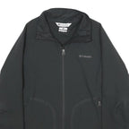 COLUMBIA Womens Black Outdoor Jacket XL Polyester Blend Zip Pockets Lightweight