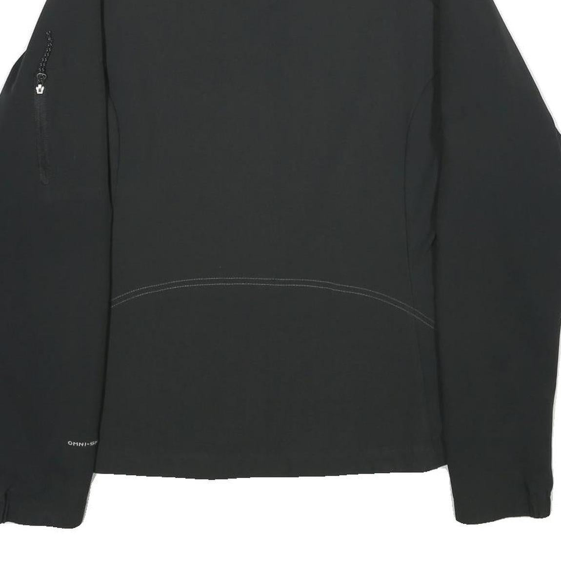 COLUMBIA Womens Black Outdoor Jacket XL Polyester Blend Zip Pockets Lightweight