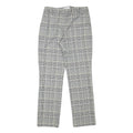 REISS Womens Slim Grey & Beige Check Trousers W27 L27 Elegant Workwear
