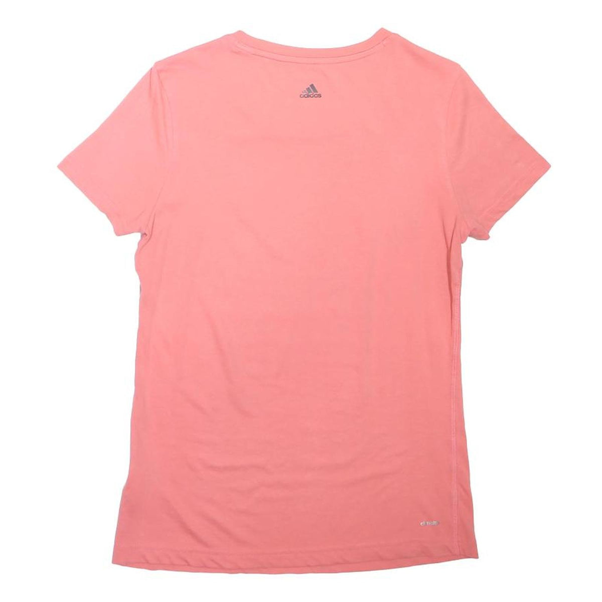 ADIDAS Girls Pink Graphic T-Shirt M Short Sleeve Crew Neck Sportswear