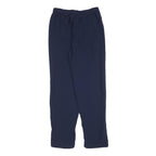 LACOSTE Womens Navy Regular Fit Trousers W28 L28 Drawstring Casual