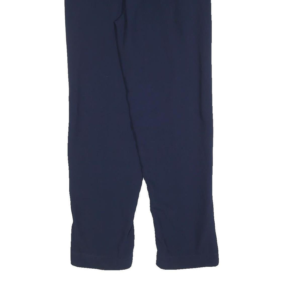 LACOSTE Womens Navy Regular Fit Trousers W28 L28 Drawstring Casual