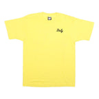 SCREEN STARS BEST Womens Yellow Dolly Graphic Print T-Shirt M Crew Neck Short