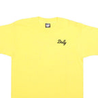 SCREEN STARS BEST Womens Yellow Dolly Graphic Print T-Shirt M Crew Neck Short