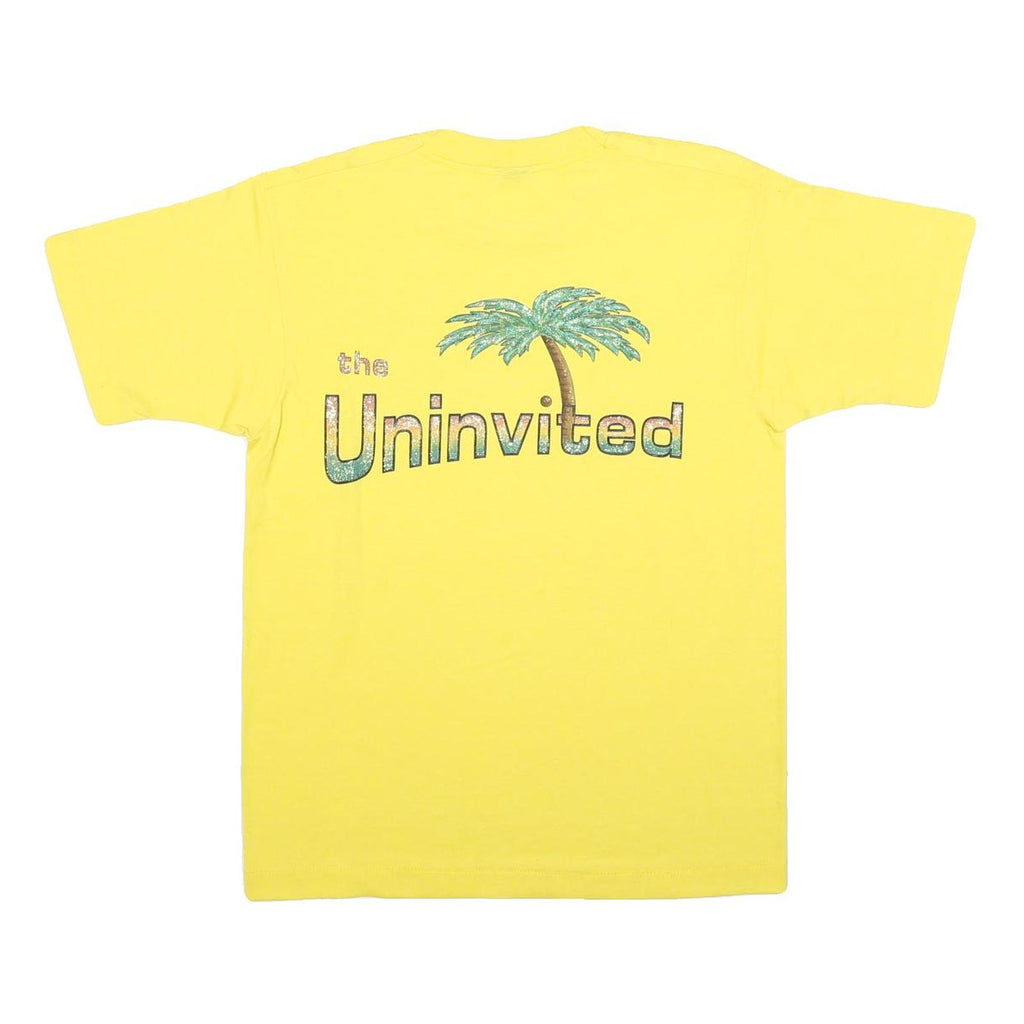 SCREEN STARS BEST Womens Yellow Dolly Graphic Print T-Shirt M Crew Neck Short