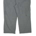 DISEGNA Mens Grey Polyester Blend Relaxed Straight Trousers W36 L25 Cargo