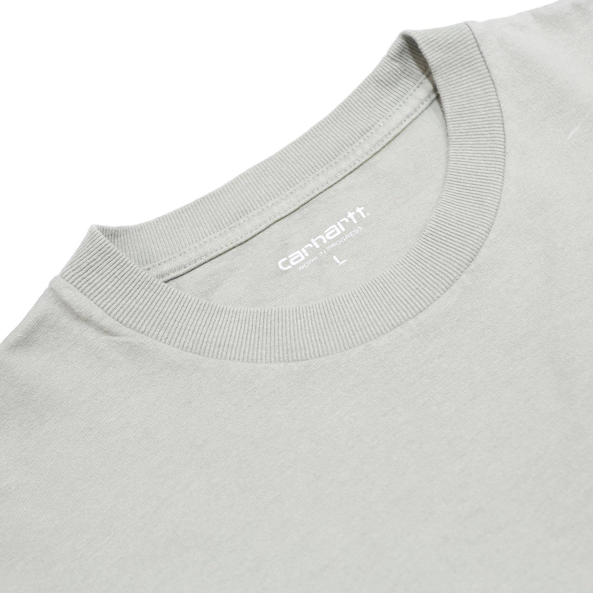 CARHARTT WIP Mens Grey T-Shirt L Short Sleeve Crew Neck Printed Text Design