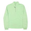 ODLO Womens Green 1/4 Zip Sweatshirt L Lightweight Performance Pullover