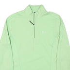 ODLO Womens Green 1/4 Zip Sweatshirt L Lightweight Performance Pullover