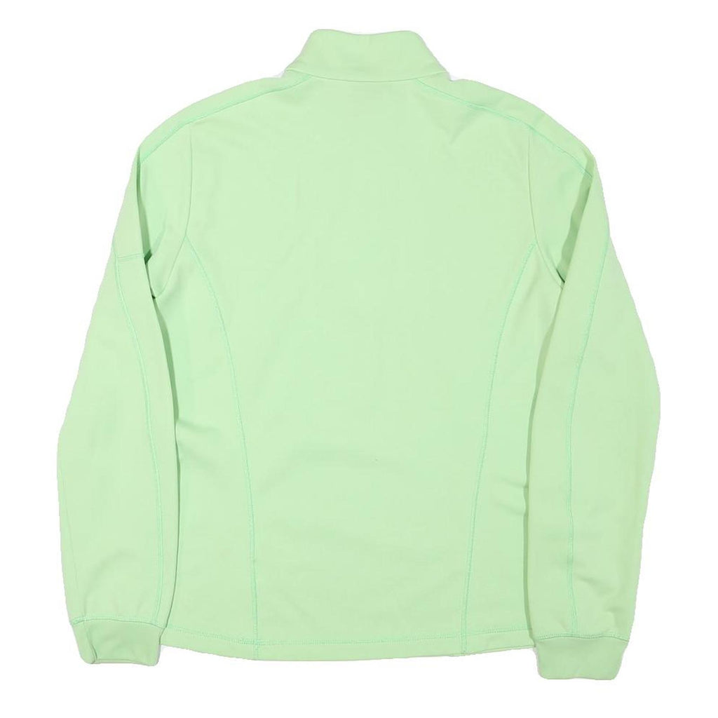 ODLO Womens Green 1/4 Zip Sweatshirt L Lightweight Performance Pullover