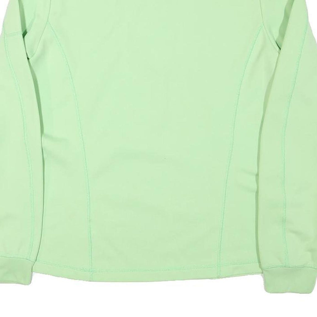 ODLO Womens Green 1/4 Zip Sweatshirt L Lightweight Performance Pullover
