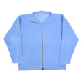 APPLE Womens Blue Jacket XL Polyester Blend Plain Zip Casual Outerwear