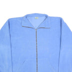 APPLE Womens Blue Jacket XL Polyester Blend Plain Zip Casual Outerwear