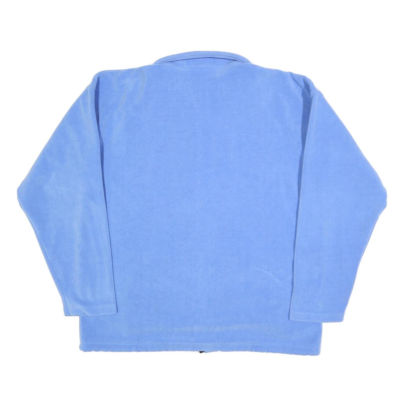 APPLE Womens Blue Jacket XL Polyester Blend Plain Zip Casual Outerwear