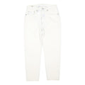 LEVI'S 501 Womens Jeans White Regular Straight Denim Raw W32 L40 Button