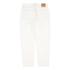 LEVI'S 501 Womens Jeans White Regular Straight Denim Raw W32 L40 Button