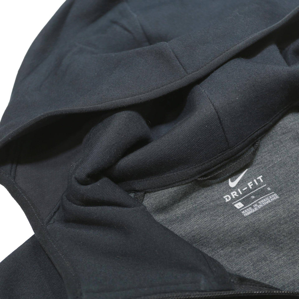 NIKE Womens Black Hoodie L Full Zip Dri-Fit Sports Zip Up Sweatshirt
