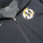 NIKE Womens Black Hoodie L Full Zip Dri-Fit Sports Zip Up Sweatshirt