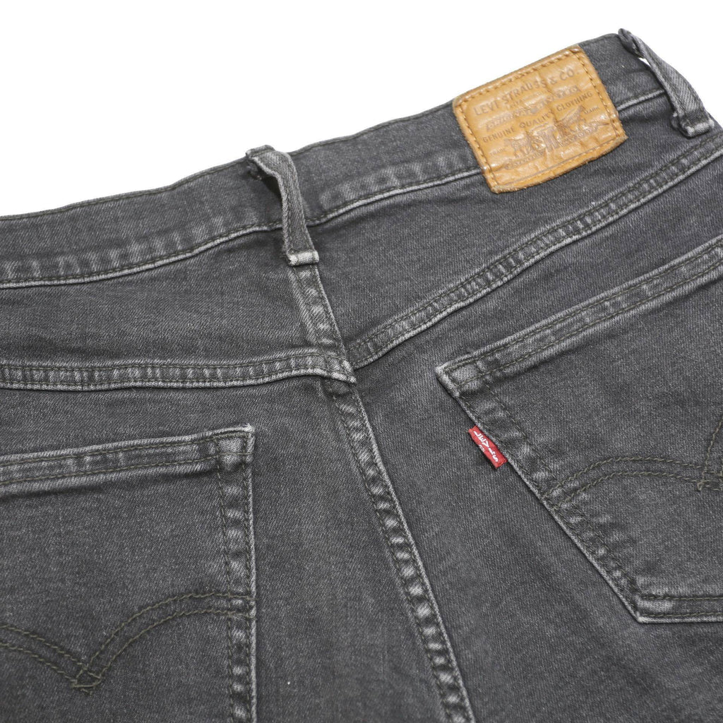 LEVI'S Womens Shorts Black Casual Denim M W28 Stylish Folded Hem