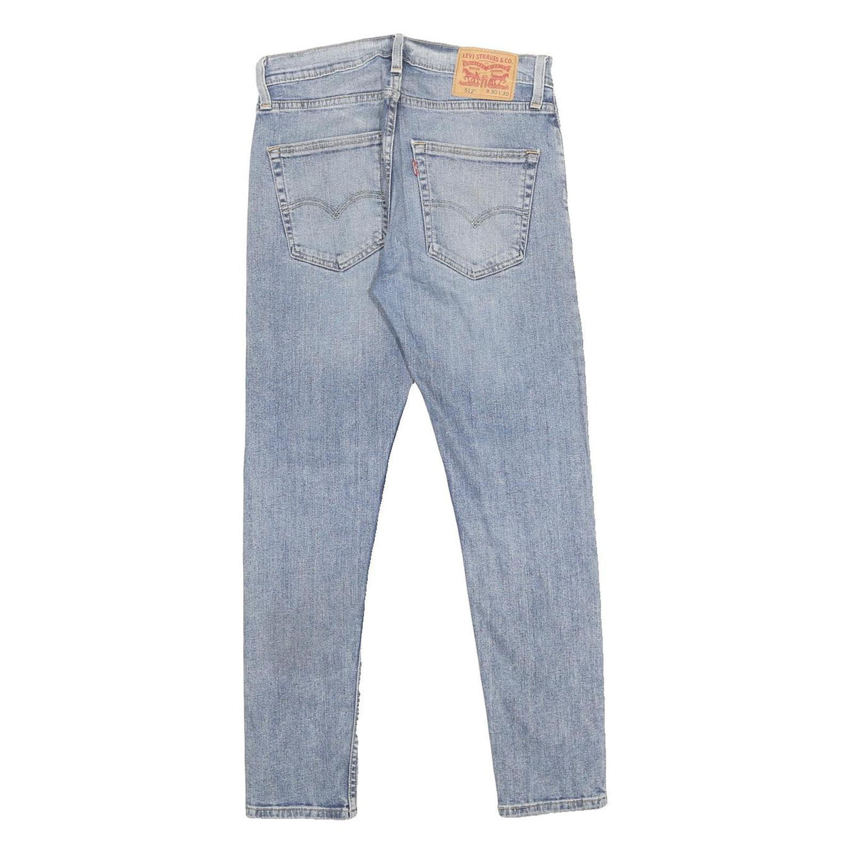 LEVI'S 512 Tapered Mens Jeans Blue Slim Tapered Denim Light W30 L30 Stylish
