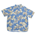 CROFT & BARROW Mens Hawaiian Shirt Blue Floral XL
