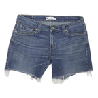 LEVI'S Mens Denim Blue Casual Cut-Off Shorts M W32 Raw Hem Cotton Blend