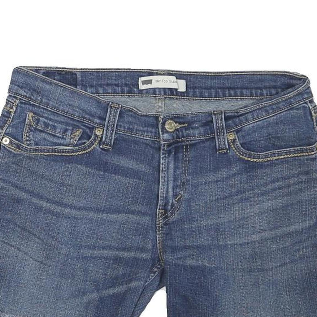 LEVI'S Mens Denim Blue Casual Cut-Off Shorts M W32 Raw Hem Cotton Blend