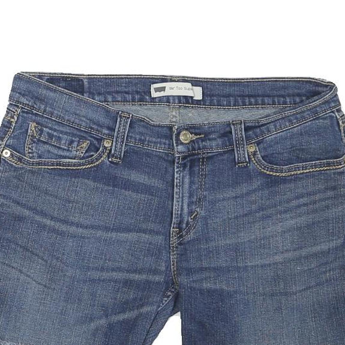LEVI'S Mens Denim Blue Casual Cut-Off Shorts M W32 Raw Hem Cotton Blend