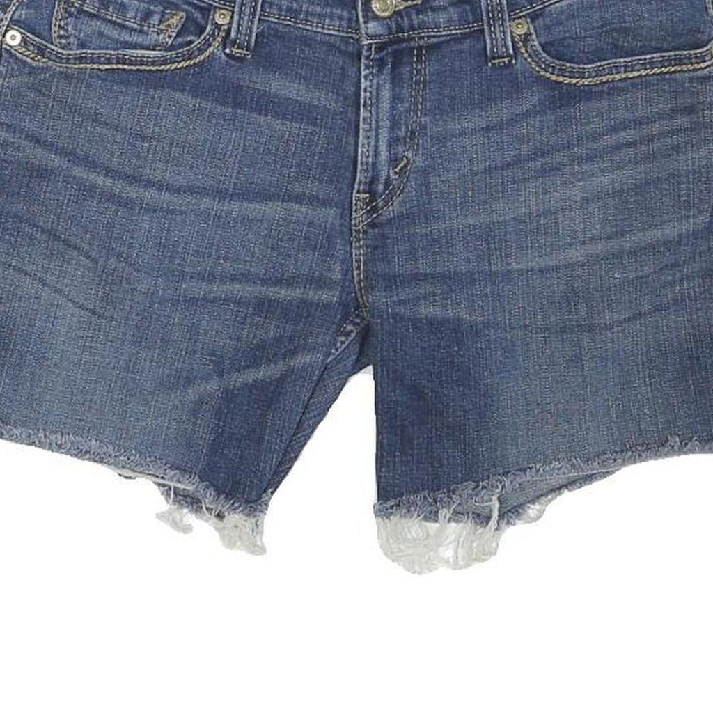 LEVI'S Mens Denim Blue Casual Cut-Off Shorts M W32 Raw Hem Cotton Blend