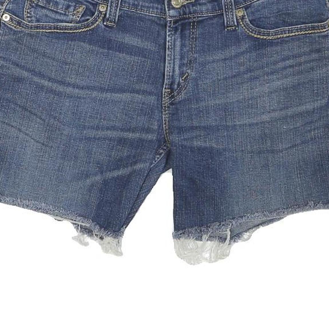 LEVI'S Mens Denim Blue Casual Cut-Off Shorts M W32 Raw Hem Cotton Blend