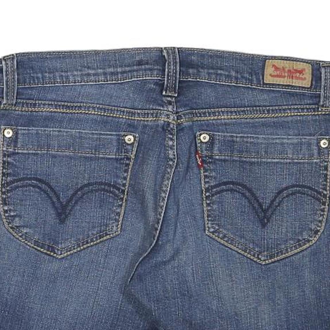 LEVI'S Mens Denim Blue Casual Cut-Off Shorts M W32 Raw Hem Cotton Blend