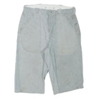 Mens Cotton Blend Grey Casual Shorts XL W34 Pocket Workwear Style