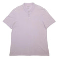 DKNY Mens Lilac Polo Shirt M Cotton Blend Short Sleeve Plain Casual