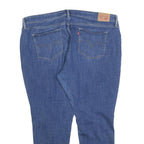 LEVI'S 310 Womens Slim Blue Denim Light W42 L28 Distressed Jeans Zip Closure